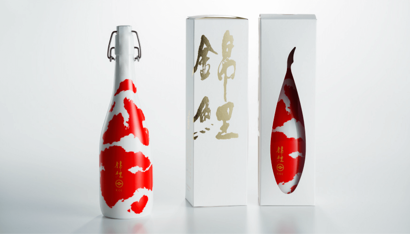 Bottle Design Featuring Multicolored Carp Receives 2018 GERMAN DESIGN AWARD