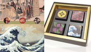 Hokusai chocolate made by Chocolatier Kawaji