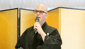 Michael Tremblay at the Sake Samurai 2018 designation ceremony