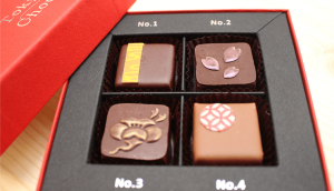 ‘Yuzu & Sansho’ (citrus and Japanese pepper) chocolates