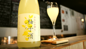 Yuzu shu at the bar